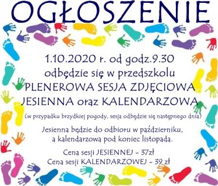 Plenerowa sesja zdjęciowa - 1.10.2020 r.