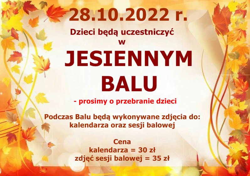 Tydzień AAC 24-28.10.2022 r. (Jesienny Bal-28.10.2022)