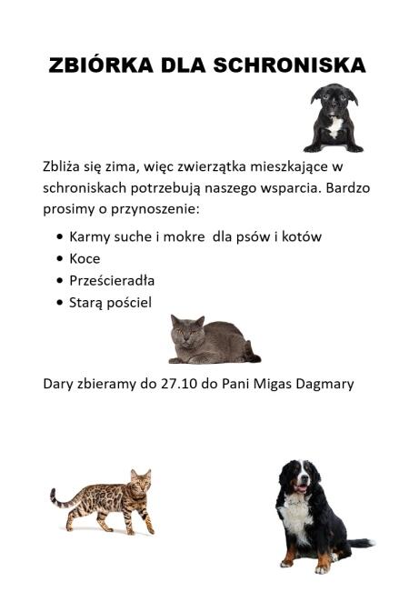 Zachęcamy do Zbiórki karmy