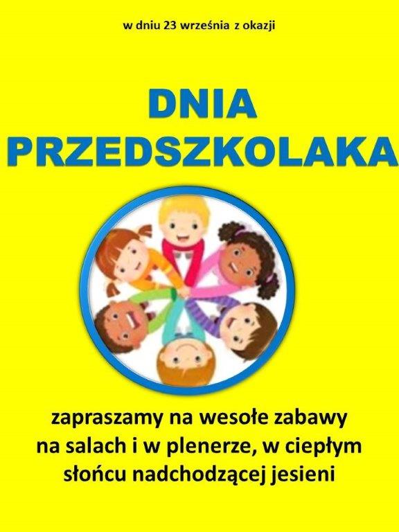 23 września zapraszamy dzieci na Dzień Przedszkolaka oraz Powitanie Jesieni