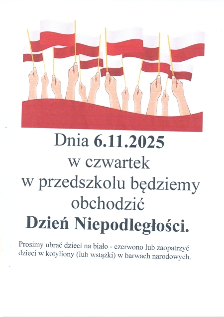 Dzień Niepodległości 6.11.2025 r. 
