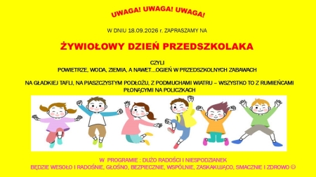 Dzień Przedszkolaka - 18.09.2026 r. 