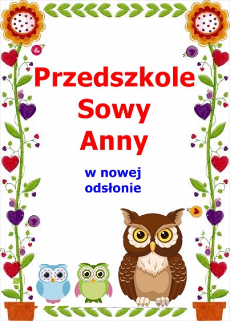 ZAPRASZAMY do Przedszkola Sowy Anny - ZABAWY z wierszem